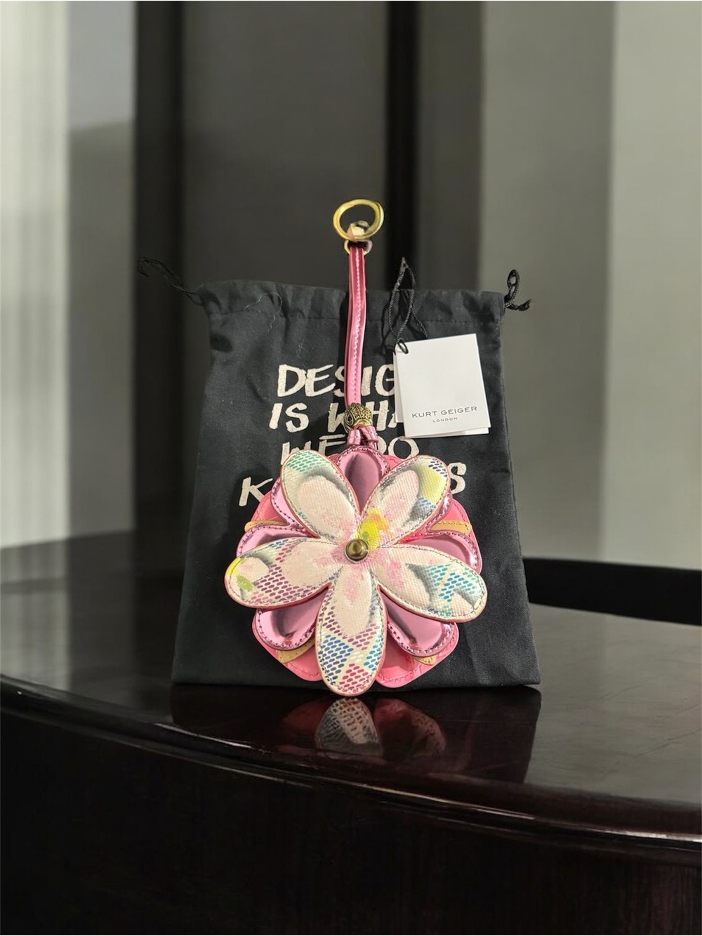 Kurt Geiger Flower Eagle Bag Charm